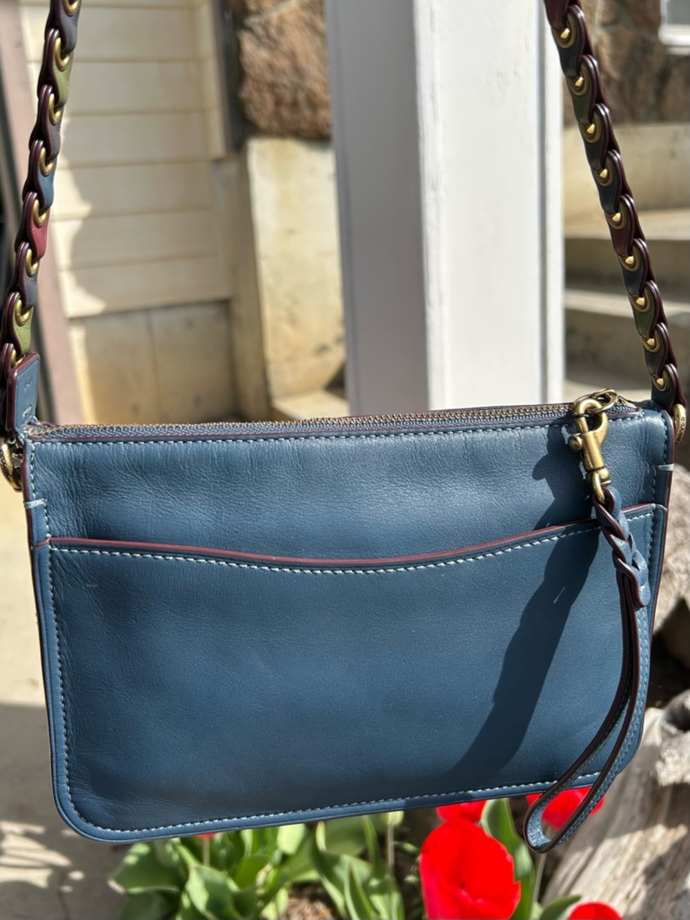 COACH 1941 Grommet Links Glovetanned Leather Soho Crossbody/Wristlet/Clutch - Picture 7 of 15